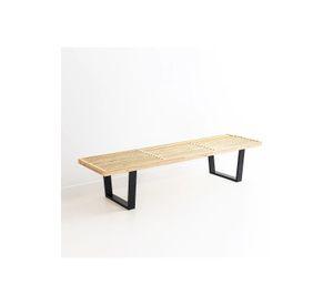 Banqueta de Madera y Metal George Nelson 160cm