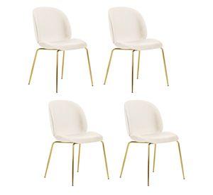 PACK 4 SILLAS DE COMEDOR BERLIN GOLD