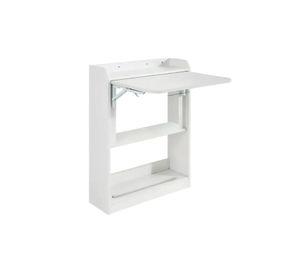 Escritorio Multifuncional Blanco - Compacto con Estanter铆as