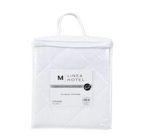 Cubrecolchon Elasticado Linea Hotel 1,5 P Blanco