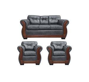 Living Con Respaldo Confortable 5 Personas Taurus 3+1+1 Envejecido X