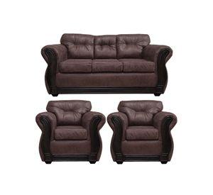 Living Con Respaldo Confortable 5 Personas Taurus 3+1+1 Envejecido