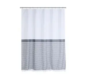 Cortina baño poliéster Líneas 180x180 cm