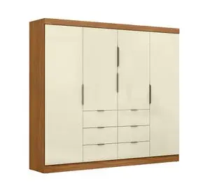 Clóset 6 cajones Click beige 200x218x47 cm