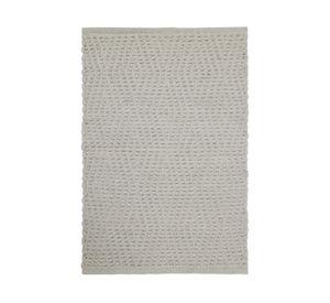 Alfombra Tejida trama gris 60x90 cm