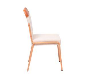 Silla de comedor tela Rio canela avellana 2 un.
