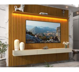Home TV 65" Nobre natural/off white