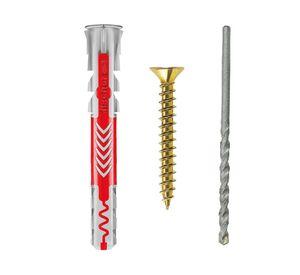 Tarugo + tornillo Duopower nylon-metal 8 mm 4 un.