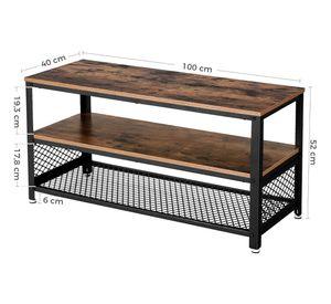 Rack TV Roterdam Consola 100 cm Estilo Industrial