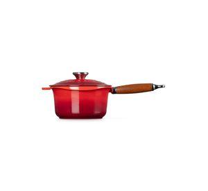 Le Creuset Cazo mango madera 18cm Cereza Hierro
