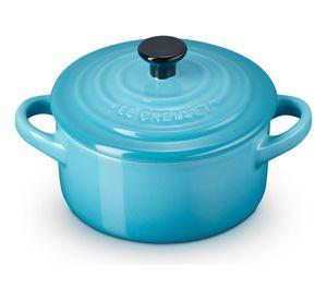 Le Creuset Mini Cocotte Redonda 10 Cm Azul Caribe Cerámica