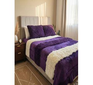 Cubrecamas reversible Polar/Chiporro Morado 2 plazas