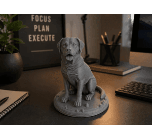 Escultura Decorativa Prints Patro- Labrador Realista