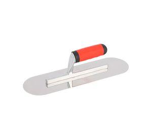 Llana De Enlucido De Acero Inoxidable Curva Hormigon 40x10cm