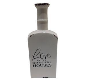 Botella decorativa de ceramica love