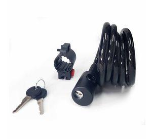 Cadena Espiral Onwheels Con Llave 1.2x150cm Negro