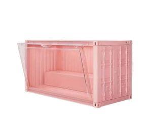 Caja Exhibidora de Figuras con Luz, Container Show Box Rosa