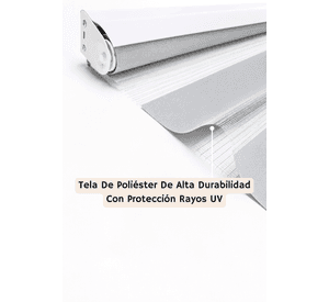 Cortina Roller Duo 165x180 Gris