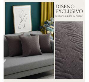 Funda Decorativa Plush Gris Texturizada Pack de 3 046 Versátil