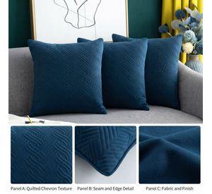 Funda Decorativa Plush Azul Texturizada Pack de 3 046 para Hogar