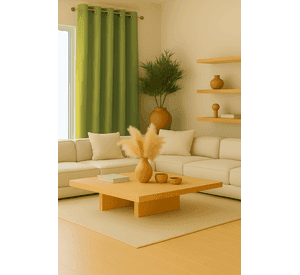 Cortina Blackout 100% Engomada Termica Tela Ligera 140x225 - Microfibra Premium - 2 Paños Verde