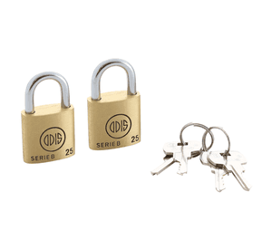 Pack 2 Candados Odis B25 25mm - Llaves Iguales