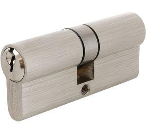 Cilindro Odis Llave-Llave Estándar 70mm Plata Satinado 6 Combinaciones
