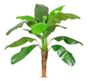 Planta Artificial Banano 120 Cm Luxury 12 Hjs / Arbusto Real Verde