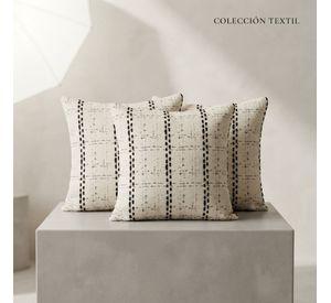 Fundas Decorativa Para Cojin Estilo Etnico Blanco Pack 3 805 Elegante