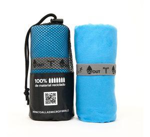 Toalla de microfibra Go Ot 100% reciclada, tamaño M Azul
