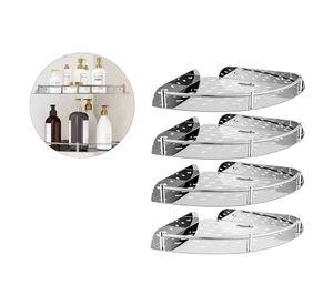 Set 4 Organizador Esquinero Ducha Acero Inoxidable Repisa