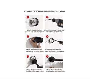 Set De 5 Accesorios De Baño Acero Inoxidable