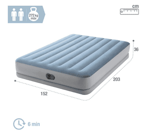 Colchón Inflable Eléctrico USB Intex 2 Plazas