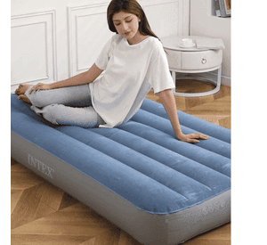Colchón Inflable Intex 1.5 Plazas 99x191x25 Cm con Bomba Recargable Prestige Downy Airbed