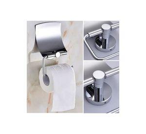 Soporte Papel Higiénico Baño Acero Inoxidable 12x14x7 CM Plateado