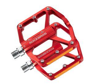Pedales de bicicleta aluminio rockbros K371 - rojo