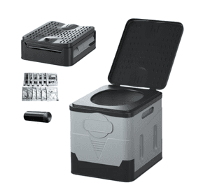 Ba o Inodoro Port til Plegable Wc 25 L Camping Biodegradable