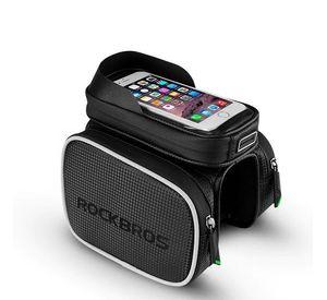 Bolso para bicicleta con soporte para teléfono Rockbros 009-4