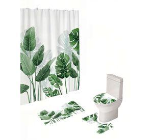 PACK DE 4 PIEZAS PARA BAÑO CON ESTAMPADO 9