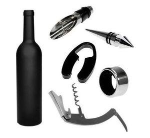 Kit De Accesorios Para Vino Con 5 Piezas Y Estuche Botella - Norplat