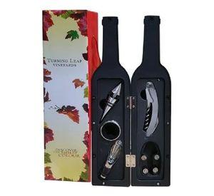 Kit De Accesorios Para Vino Con 5 Piezas Y Estuche Botella - Norplat
