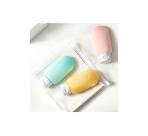 Set 3 Botellas Silicona Recargables Para Viajeros 60 ml
