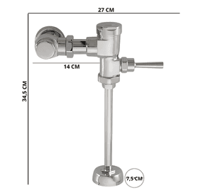 Fluxometro Wc Palanca Entrada 1 Pulgada Taumm