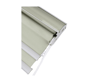 Cortina Roller Blackout doble tela 160x200 con cenefa beige