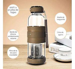 Botella Infusor Vidrio 550cc Difusor Te Bpa-free - Norplat
