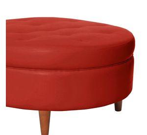 Pouf Paris Pu Rojo