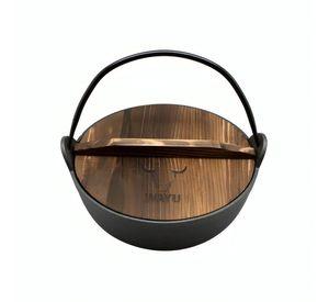 OLLA CON TAPA DE MADERA WAYU IRON CAST