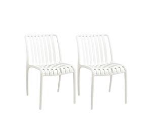 Set 2 Sillas Habana Apilables de Exterior