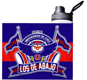 Botella Estampada LOS DE ABAJO, UDE CHILE Futbol Regalo 850ml
