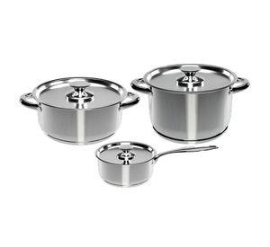 Batería de Cocina 6 Piezas Acero Inoxidable Wens 430-6SS